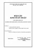 Báo Cáo Kinh Tế Kỹ Thuật Được Lập Trong Trường Hợp Nào